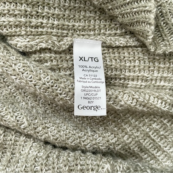 George Green Acrylic Knit Drop Shoulder Sweater Size XL - Picture 5 of 7